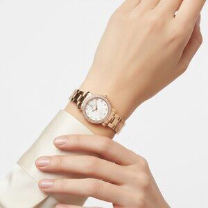 NWT Cabochon Fashion Ladies Quartz Steel Authentic Watch